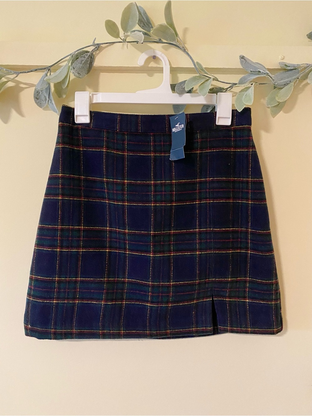 NWT Hollister Plaid Mini Skirt